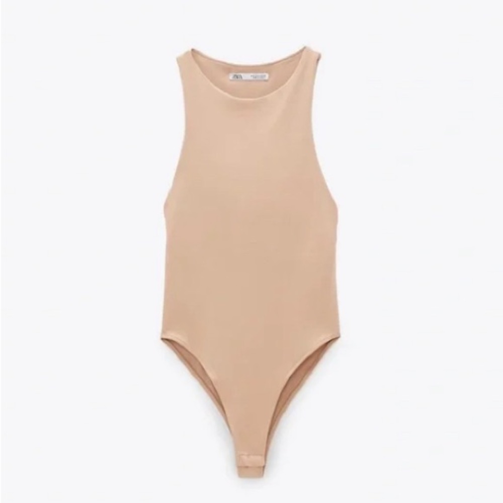 NWT Zara Tan Bodysuit